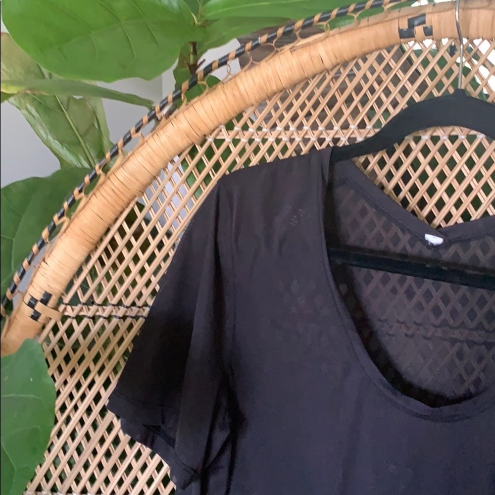 Sheer black top